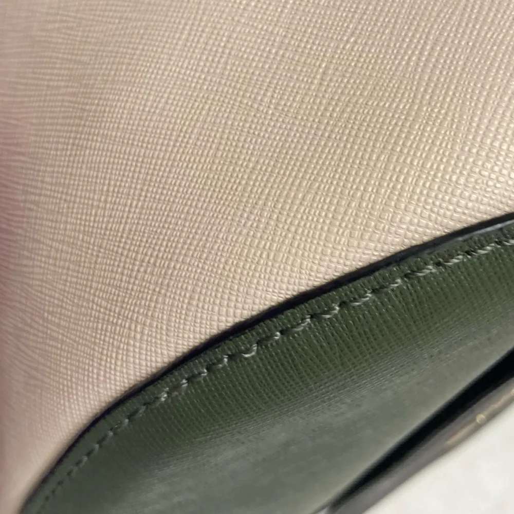 Kate spade rare colorblock crossbody messenger bag green black cream